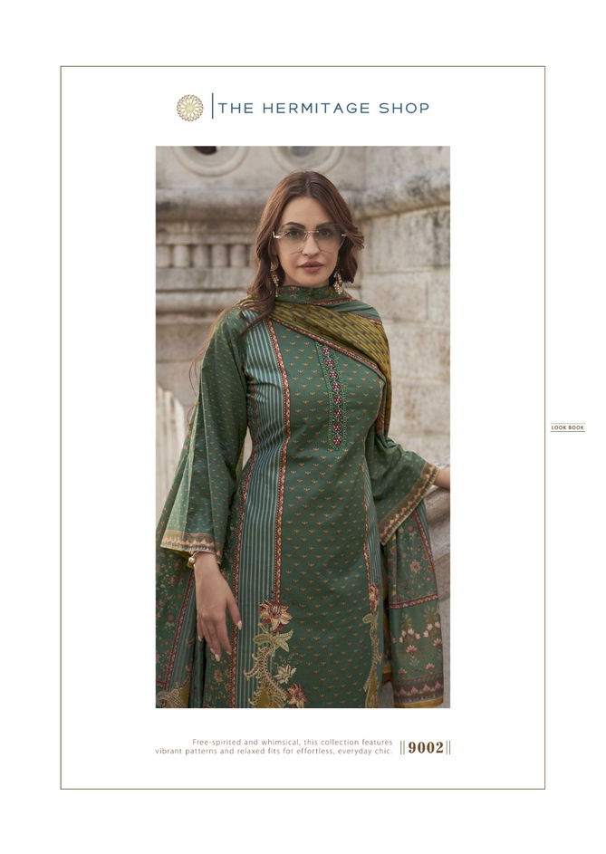 Meraki By The Hermitage Shop Lawn Cotton Karachi Printed Dress Material Wholesale Online
